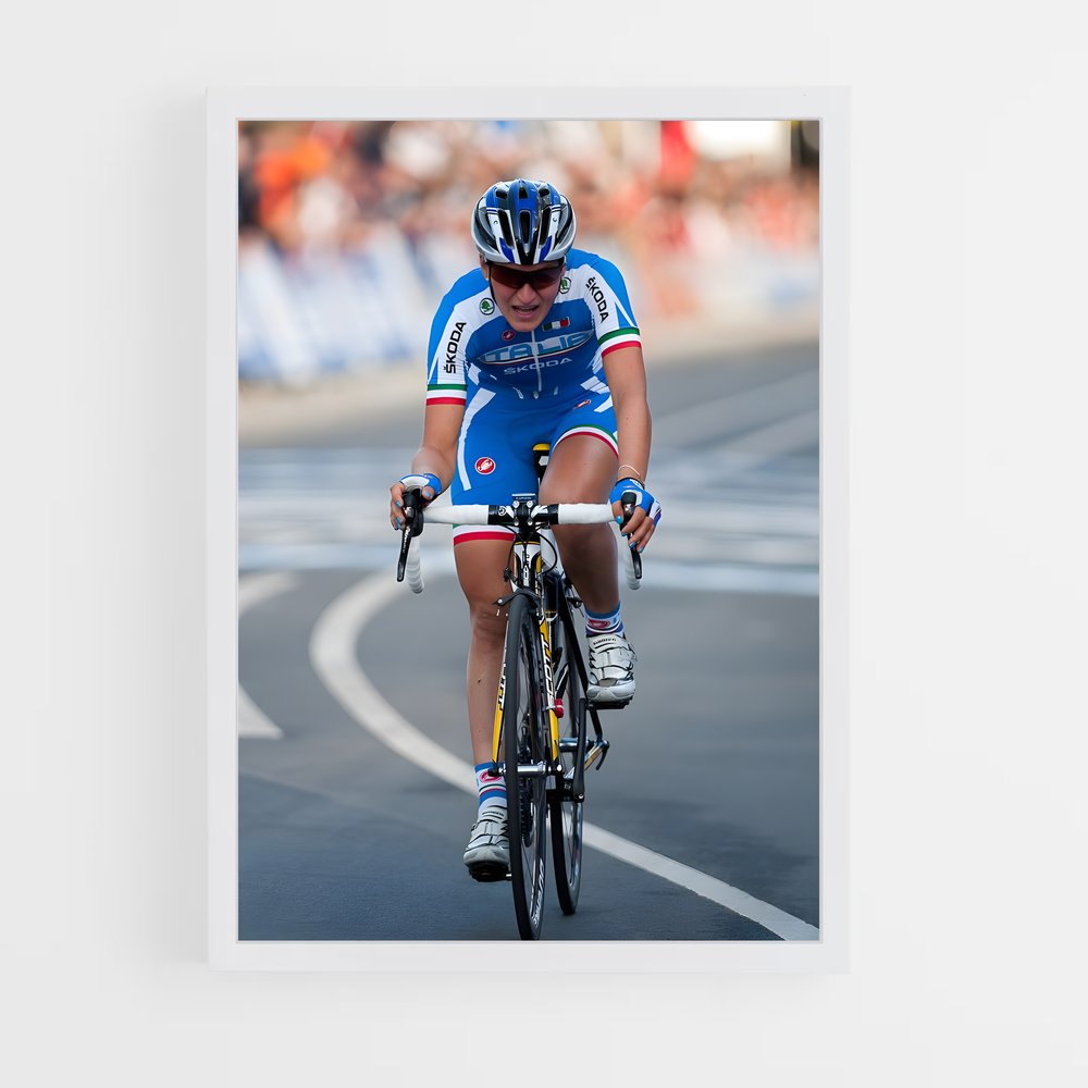 Poster Elisa de longo – affiche Cyclisme (vue 3)